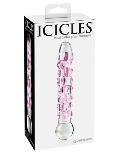 Pipedream Icicles No. 7 gyöngyös üveg dildó