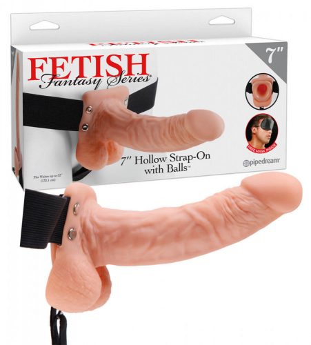 Fetish Fantasy Hollow Strap-On felcsatolható herés dildó