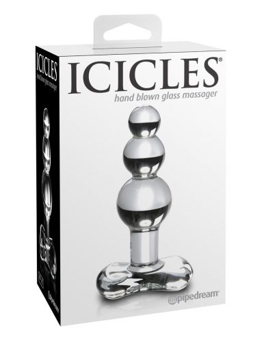 Pipedream Icicles No. 47 tripla gyöngyös üveg anál dildó