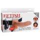 Fetish Fantasy Vibrating Hollow Strap-On felcsatolható herés dildó vibrációval