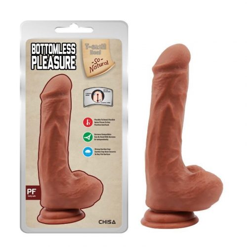 Chisa Bottomless Pleasure kényeztető dildó, (20 cm, latin)