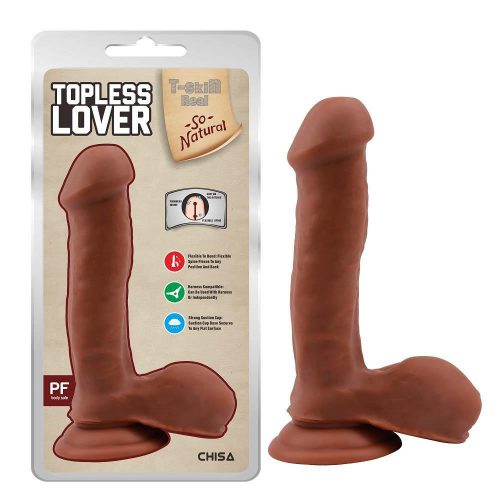 Chisa Topless Lover ingerlő dildó (19,2 cm, napbarnított)