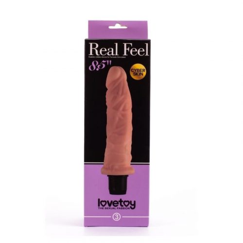 Lovetoy Real Feel Cyberskin élethű vibrátor 3. (21,5 cm)