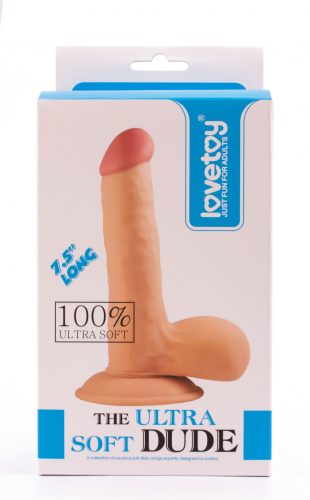 Lovetoy Ultra Soft Dude tapadókorongos dildó