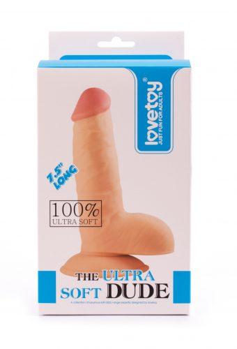 Lovetoy Ultra Soft Dude élethű puha anyagú dildó