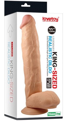 Lovetoy Legendary King-Sized nagyméretű realisztikus dildó (28 cm)