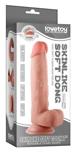 Lovetoy Skinlike élethű tapadókorongos dildó (21 cm)