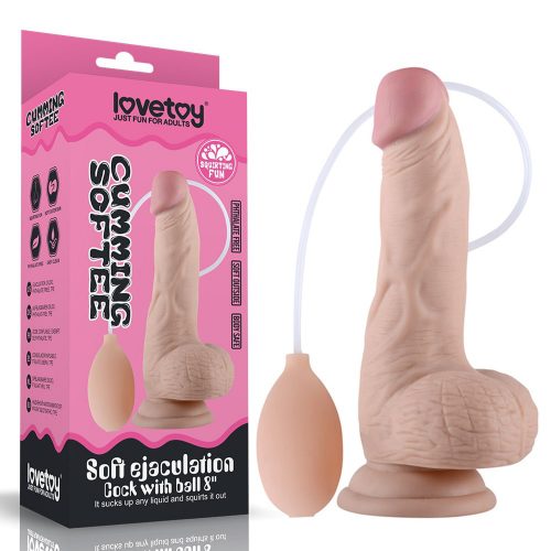 Lovetoy Cumming Softee spriccelő dildó