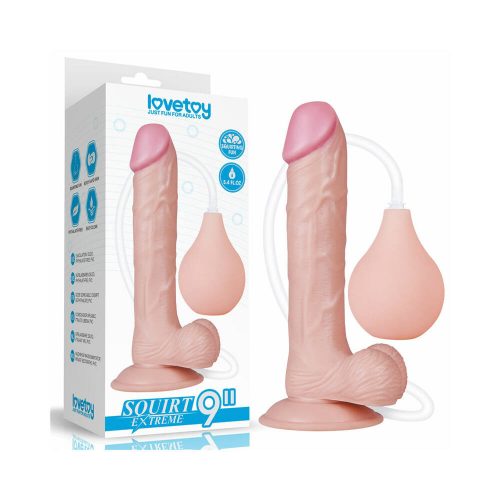 Lovetoy Squirt Extreme spriccelő dildó (23 cm)