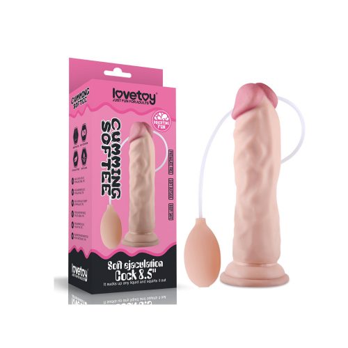 Lovetoy Cumming Softee spriccelő dildó (21 cm)