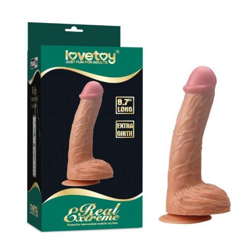 Lovetoy Real Extreme extra vastag dildó (21 cm)