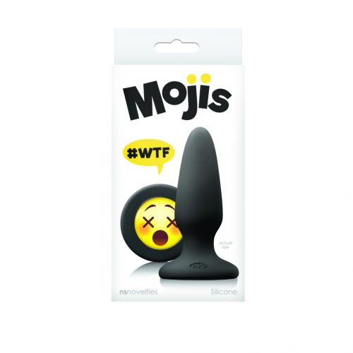 NS Novelties Mojis #WTF szilikon anál plug (fekete)