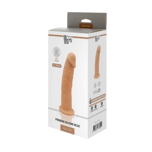 Real Love Dream Toys prémium szilikon dildó (15,2 cm)