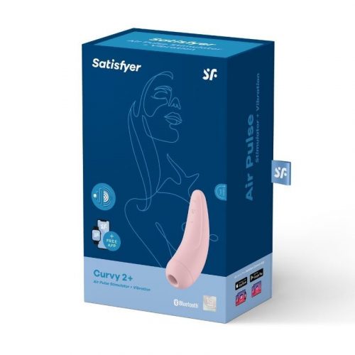 Satisfyer Curvy 1+ léghullámos csiklóizgató applikációval (rózsaszín)