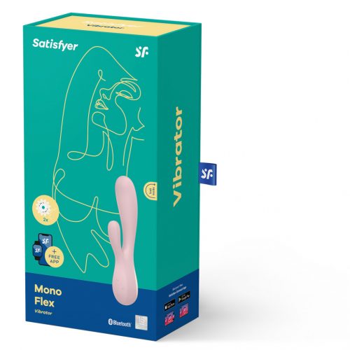 Satisfyer Mono Flex csiklóizgatós vibrátor applikációval (mályva)