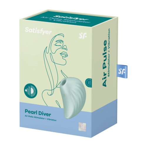 Satisfyer Pearl Diver léghullámos csiklóizgató (mentazöld)