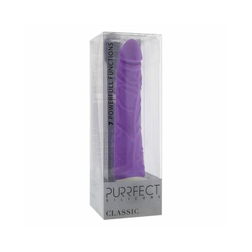 Dream Toys Purrfect Silicone 7 funkciós szilikon vibrátor (lila)