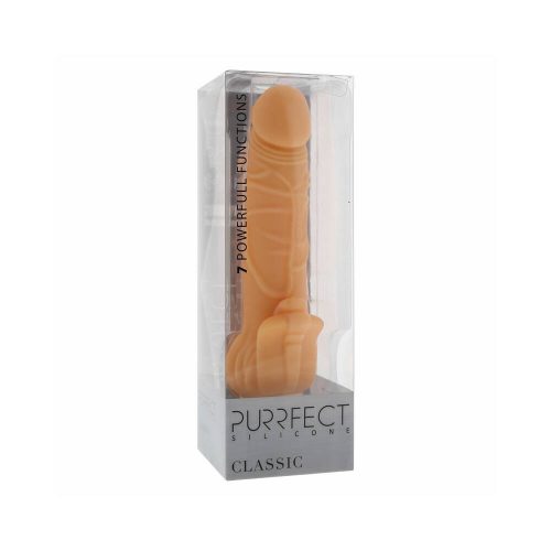 Dream Toys Purrfect Silicone klasszikus szilikon vibrátor (testszínű)