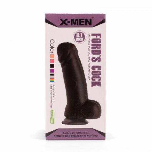 X-Men Ford's Cock fekete tapadókorongos dildó 20,5 cm